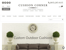 Tablet Screenshot of cushioncorner.com